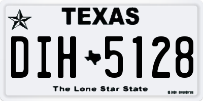 TX license plate DIH5128