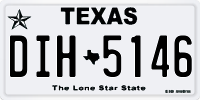 TX license plate DIH5146
