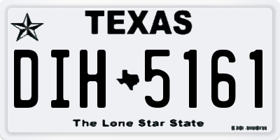 TX license plate DIH5161
