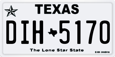 TX license plate DIH5170