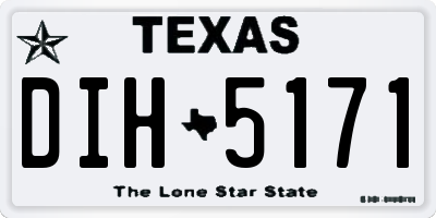 TX license plate DIH5171