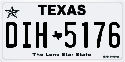 TX license plate DIH5176