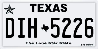 TX license plate DIH5226