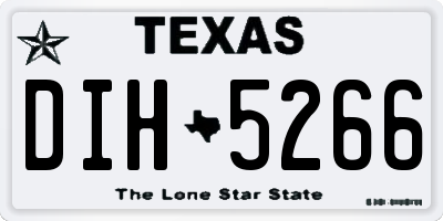 TX license plate DIH5266