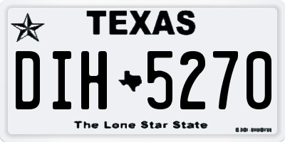 TX license plate DIH5270