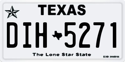 TX license plate DIH5271