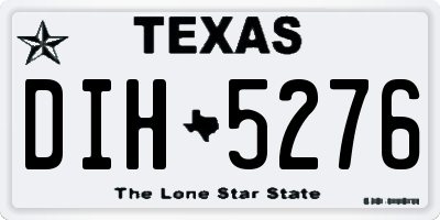 TX license plate DIH5276