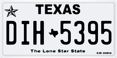 TX license plate DIH5395