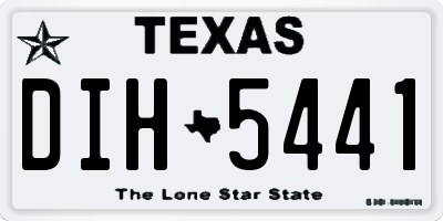 TX license plate DIH5441