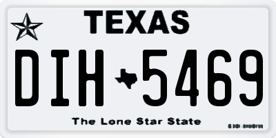 TX license plate DIH5469