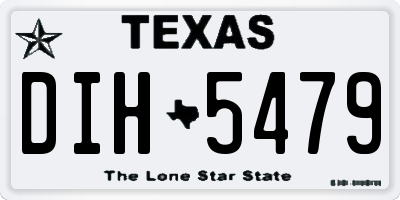TX license plate DIH5479
