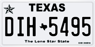 TX license plate DIH5495