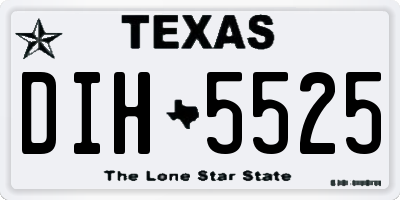 TX license plate DIH5525