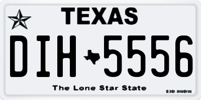 TX license plate DIH5556