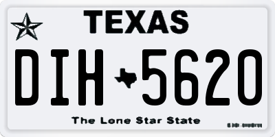 TX license plate DIH5620