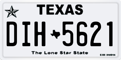 TX license plate DIH5621