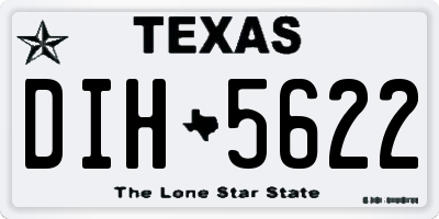 TX license plate DIH5622