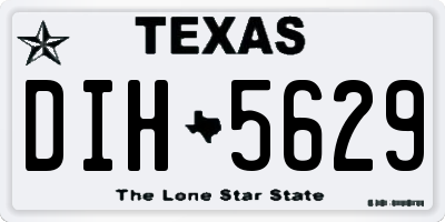 TX license plate DIH5629