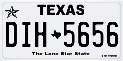 TX license plate DIH5656