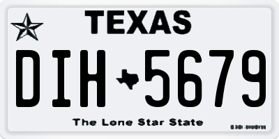 TX license plate DIH5679