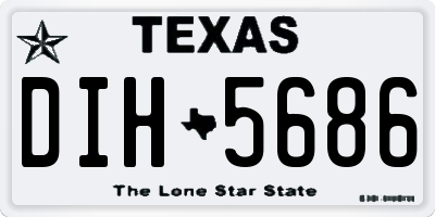 TX license plate DIH5686