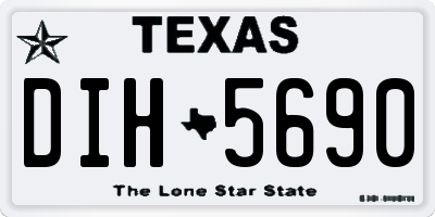TX license plate DIH5690