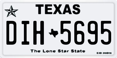TX license plate DIH5695