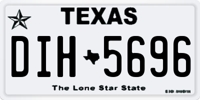 TX license plate DIH5696