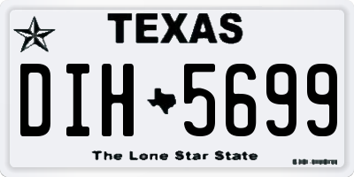 TX license plate DIH5699