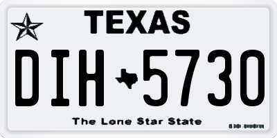 TX license plate DIH5730