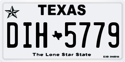 TX license plate DIH5779