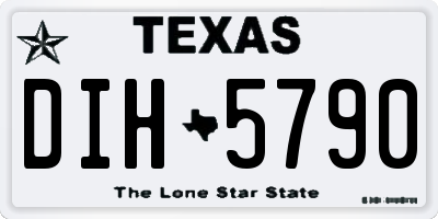 TX license plate DIH5790
