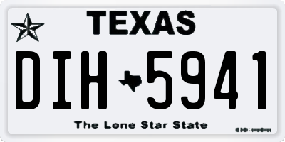 TX license plate DIH5941