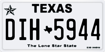 TX license plate DIH5944