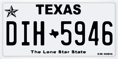 TX license plate DIH5946