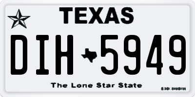 TX license plate DIH5949
