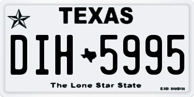 TX license plate DIH5995