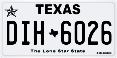 TX license plate DIH6026