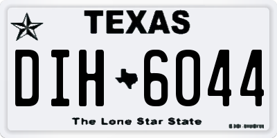 TX license plate DIH6044