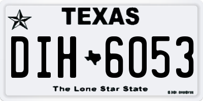 TX license plate DIH6053