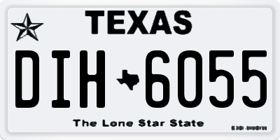 TX license plate DIH6055