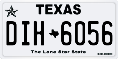 TX license plate DIH6056