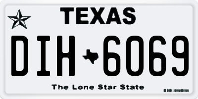 TX license plate DIH6069