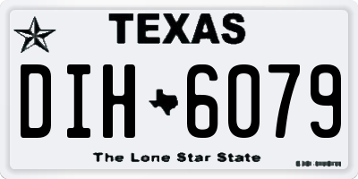 TX license plate DIH6079