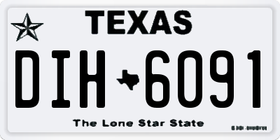 TX license plate DIH6091