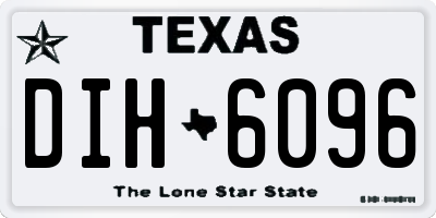 TX license plate DIH6096