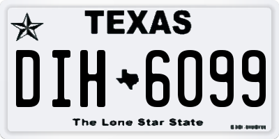 TX license plate DIH6099