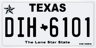 TX license plate DIH6101