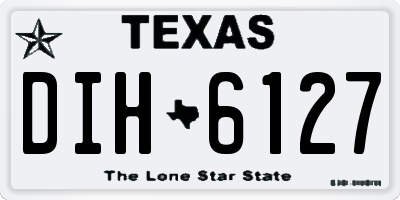 TX license plate DIH6127