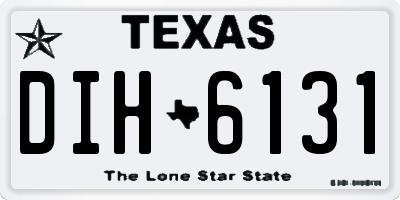 TX license plate DIH6131